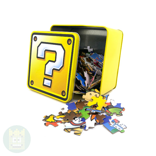 Super Mario Question Block Tin with 250-Piece Jigsaw Puzzle