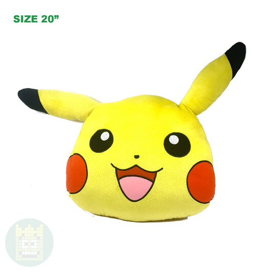 Pokemon Pikachu Face Pillow Plush 20"