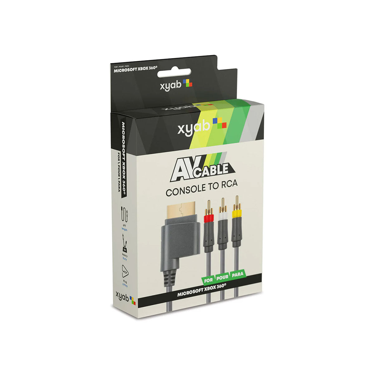 Xbox 360 Replacement AV Composite Cable (Original Model / XYAB Brand)