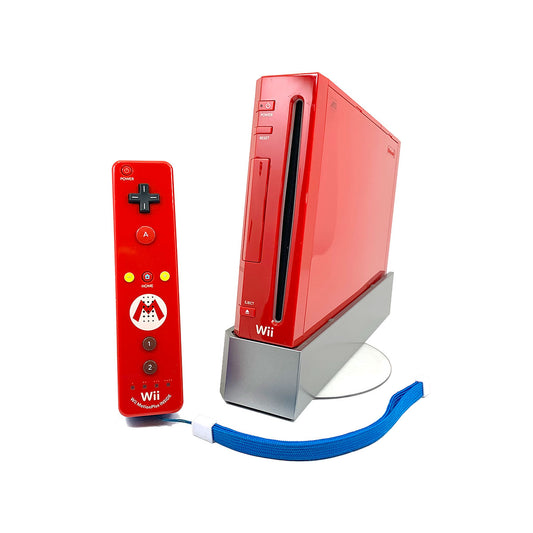 Nintendo Wii Console Red w/ Mario Edition Wii MotionPlus Controller